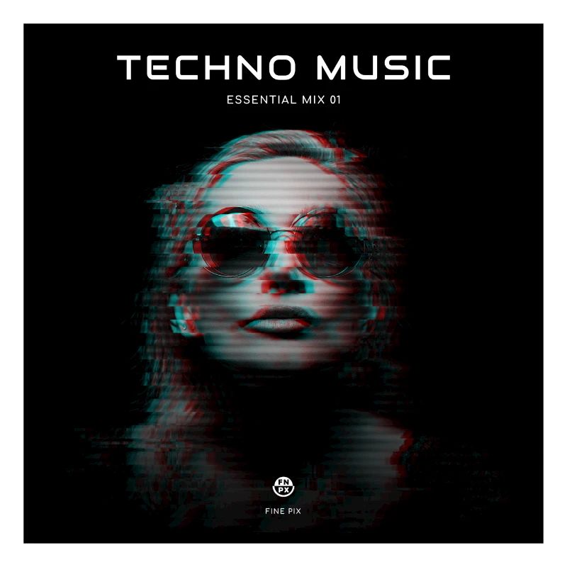 Glitch de musique techno
