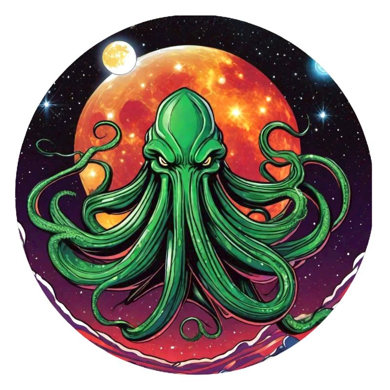Immortal Cthulhu monster in space