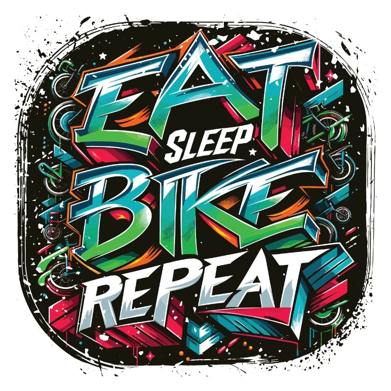 Manger Dormir Vélo Répéter Cycle de vie Cycle