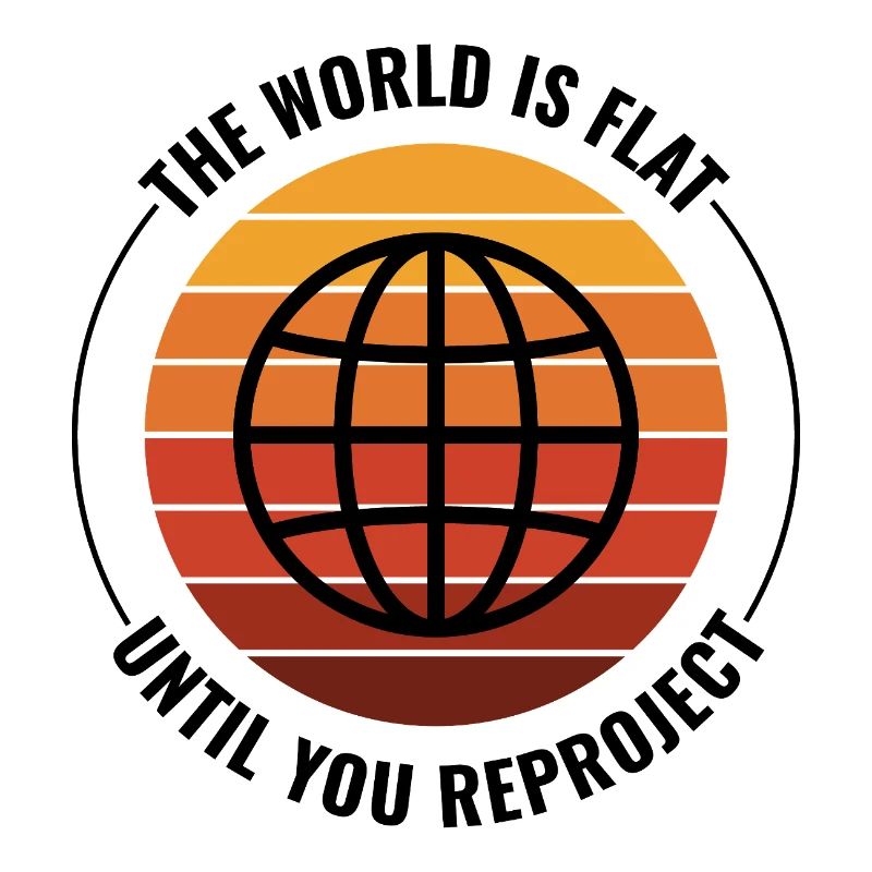 Globe Earth World Map Retro Sunset