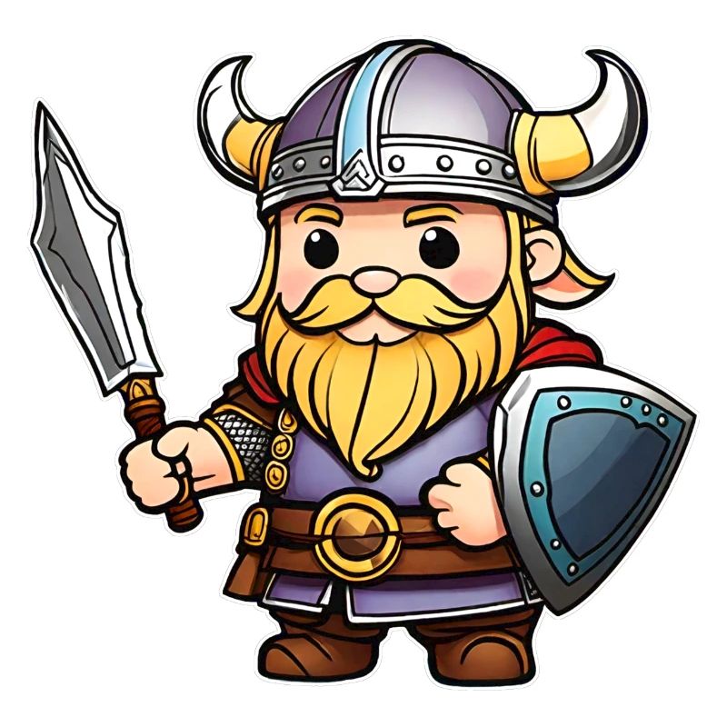 Viking mignon avec épée