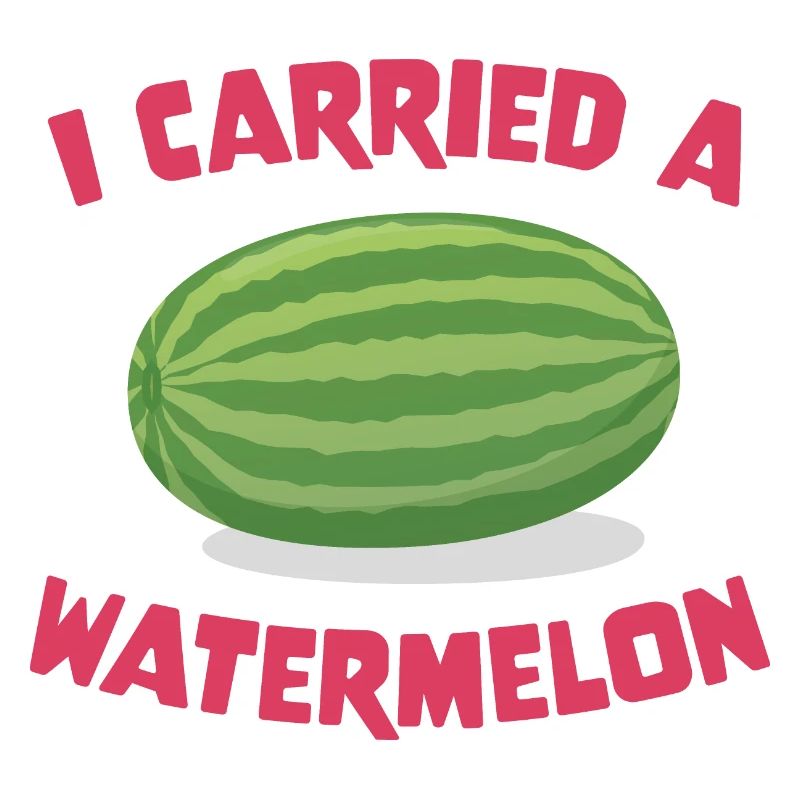 Ich trug eine Wassermelone