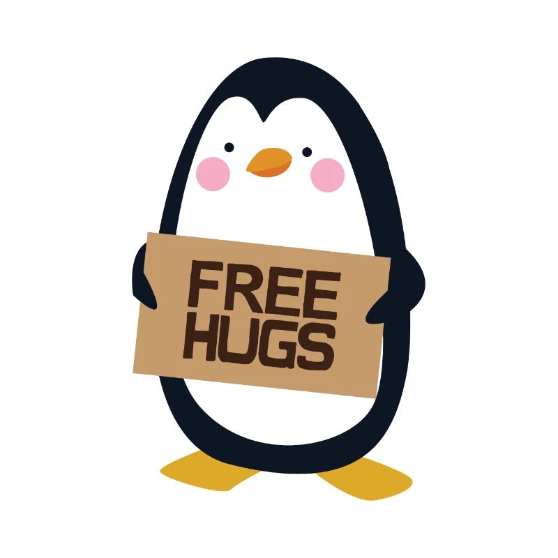 Free Hugs Penguin