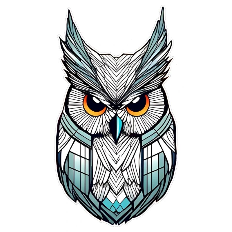 Cooles Eulen Symbol