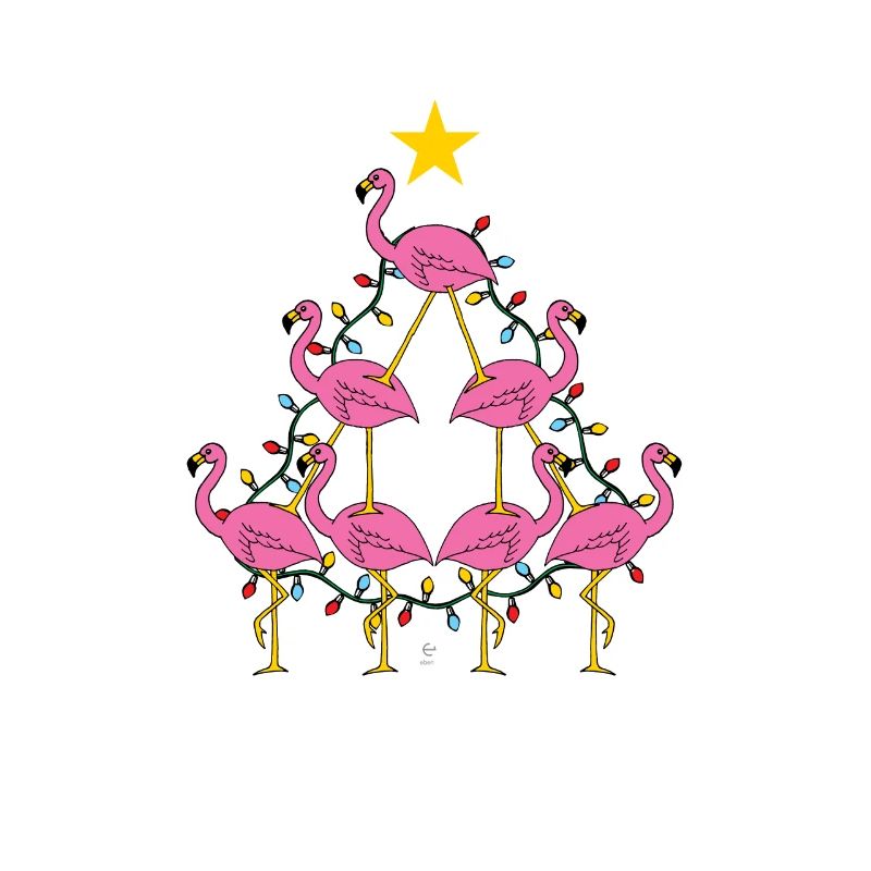 Flamingo-Weihnachtsbaumgeschenk