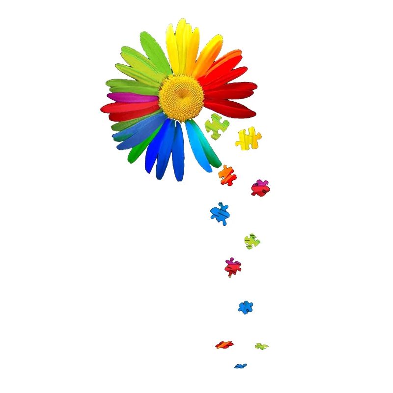 Choisissez le support de sensibilisation à l'autisme de Rainbow Daisy