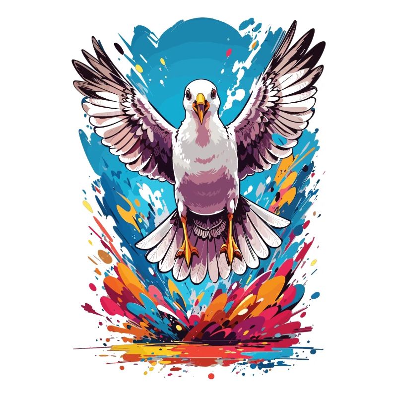Vacances d’été de mouette