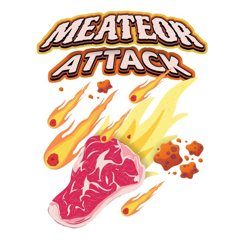 Steak, Fleisch, lustiger Spruch