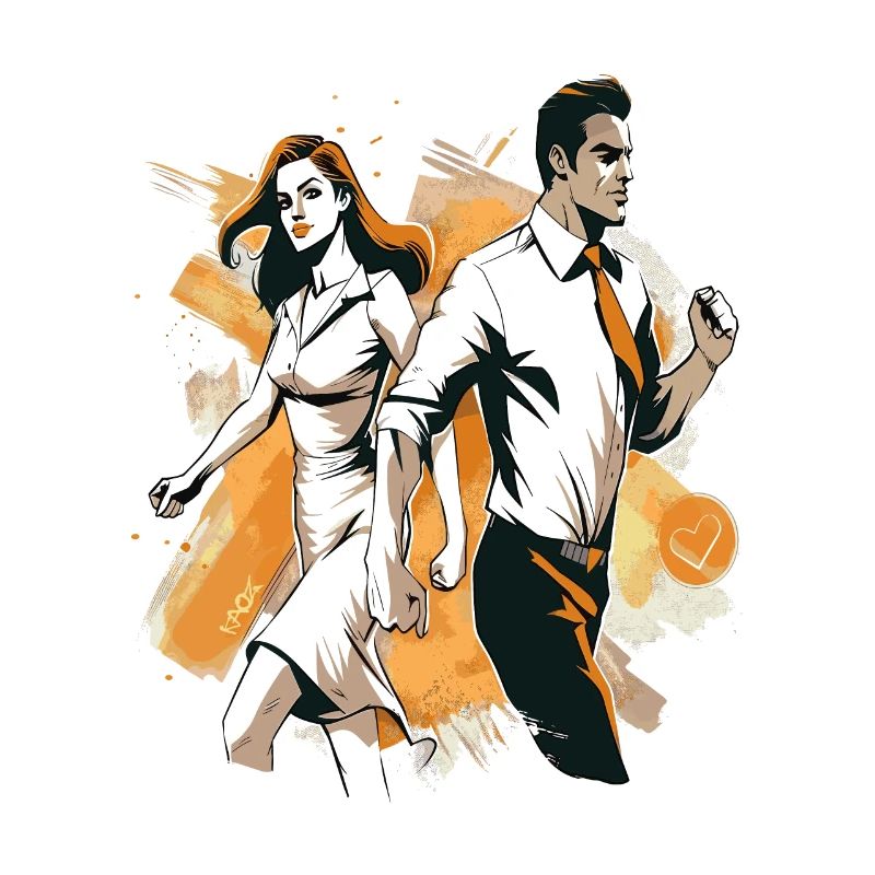 Couple breaks out and dances