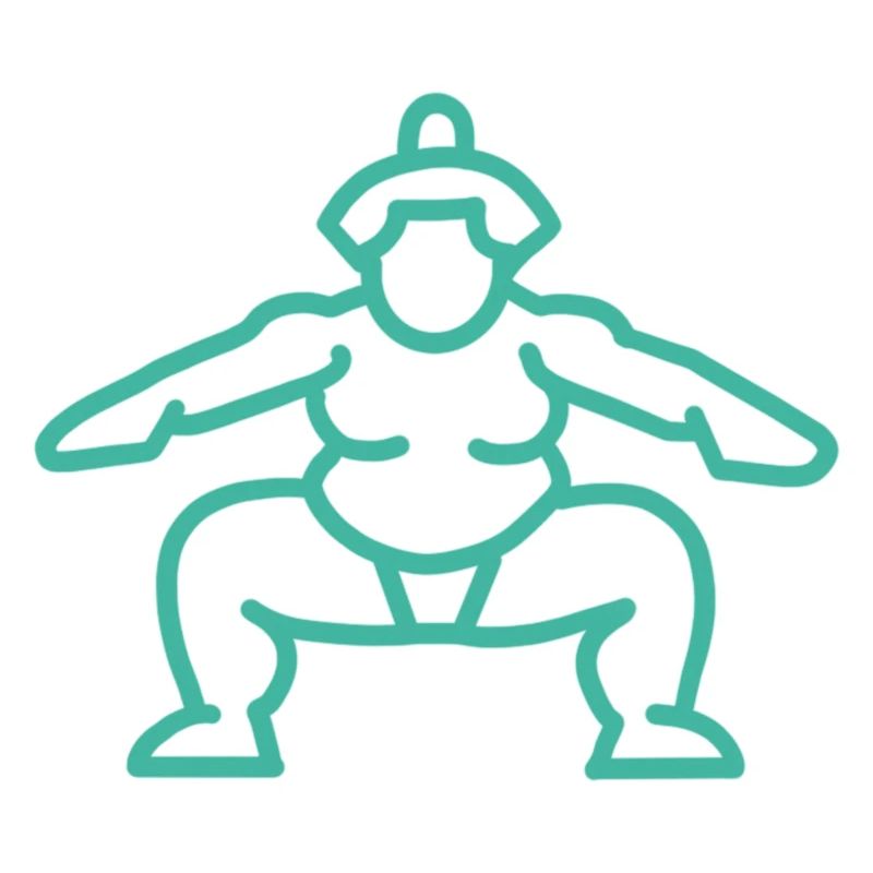Sumo japonais turquoise
