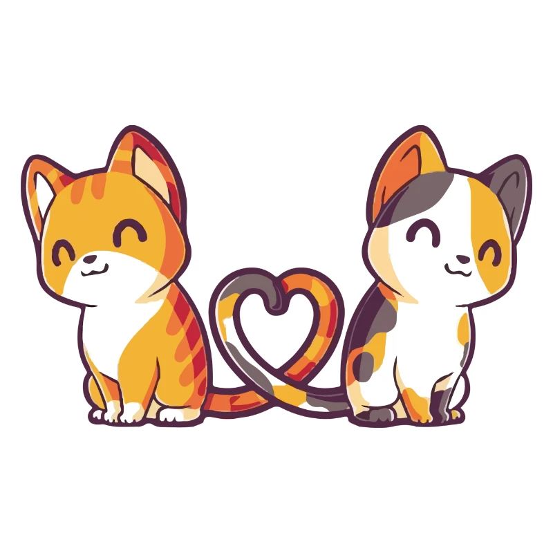 Katzen mit Herz Geschenk Idee