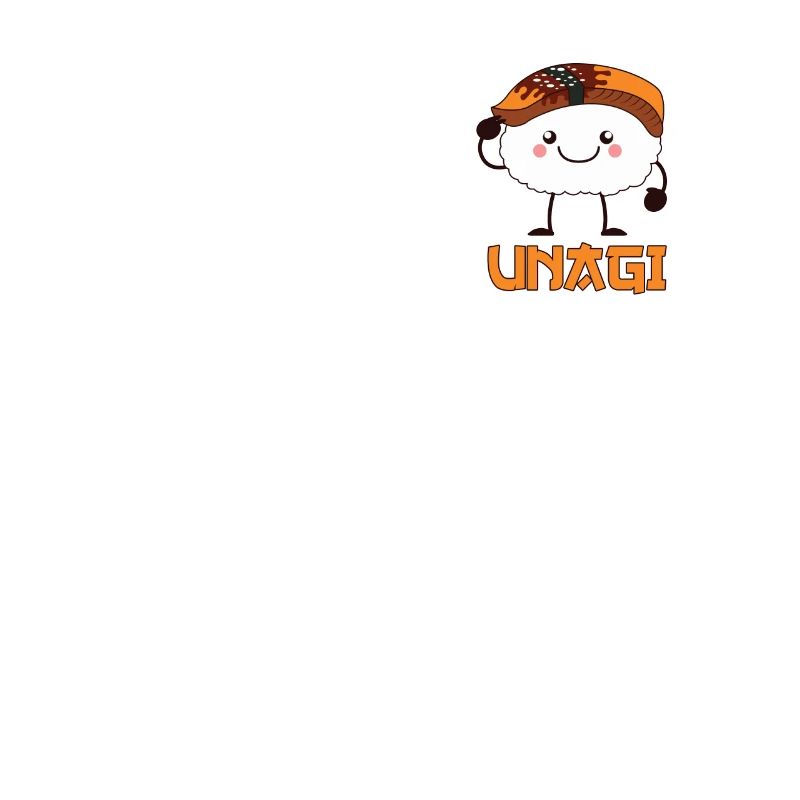 Unagi Funny Grilled Fish Comic Design