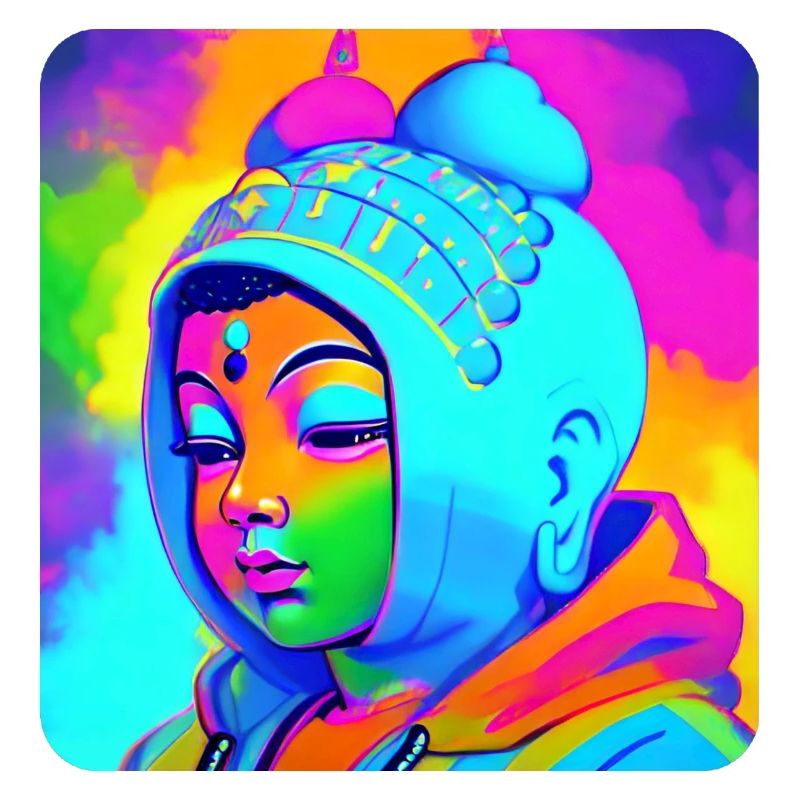 Tête de Bouddha mignonne