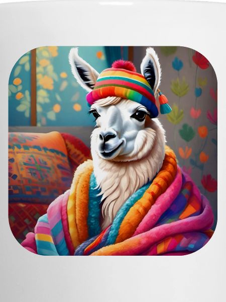 Cool Cozy Winter Llama