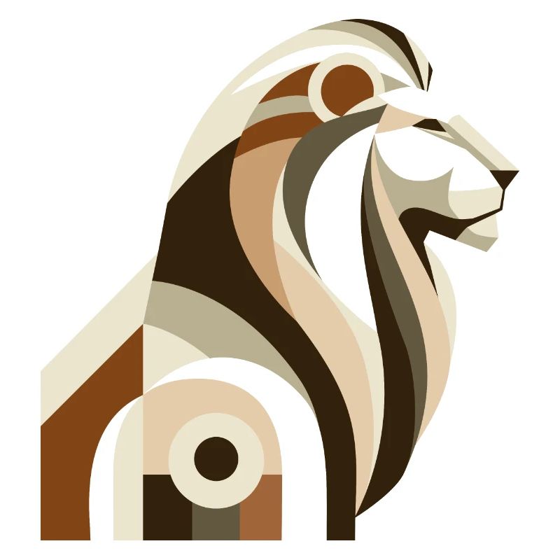 Lion abstrait