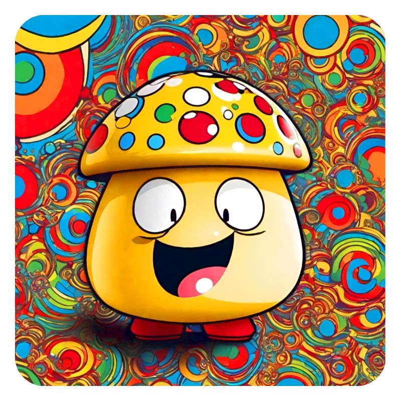 Funny Psychedelic Mushroom