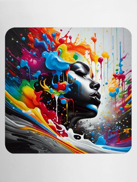 Woman in graffiti style