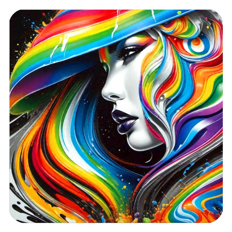 Frau im Graffiti Style