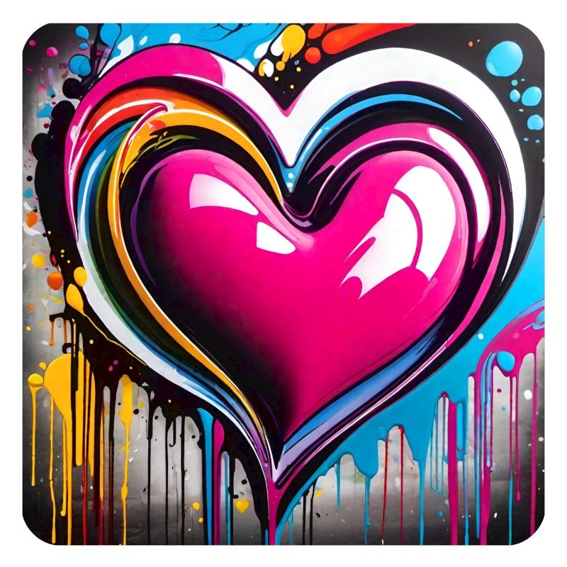 Herz im Graffiti Style