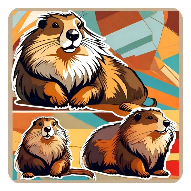 Cute marmots