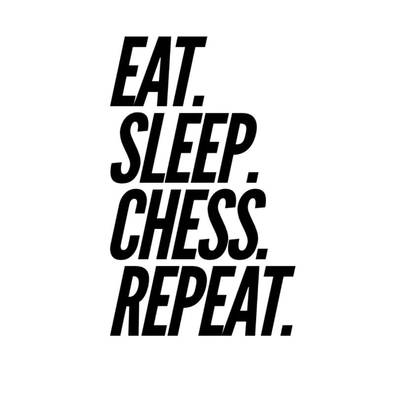 Mangez des échecs de sommeil répéter