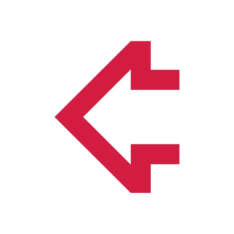 Flèche rouge à gauche