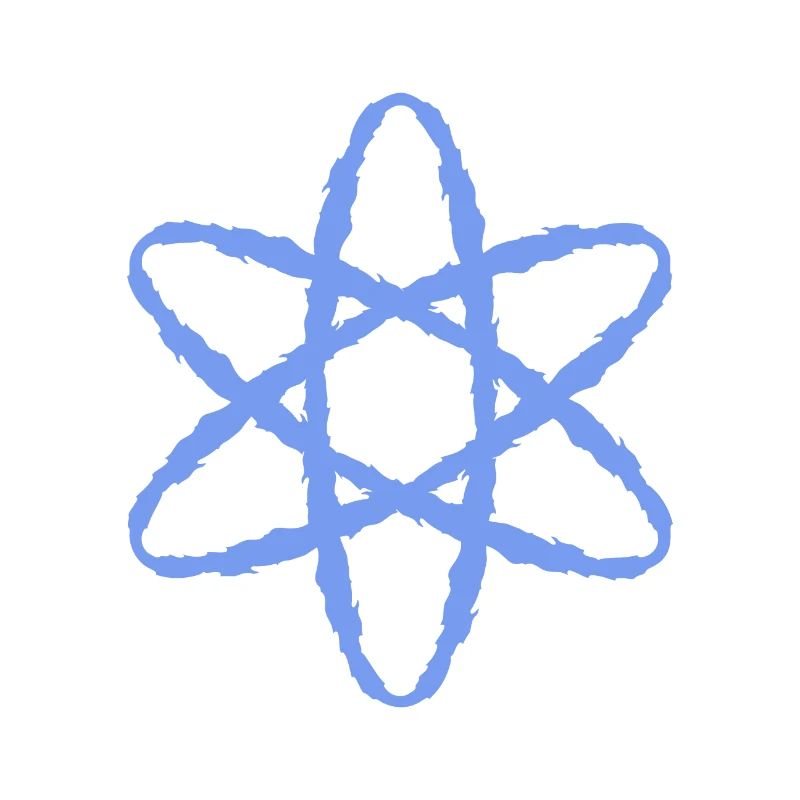 Symbole atomique puissance nucléaire