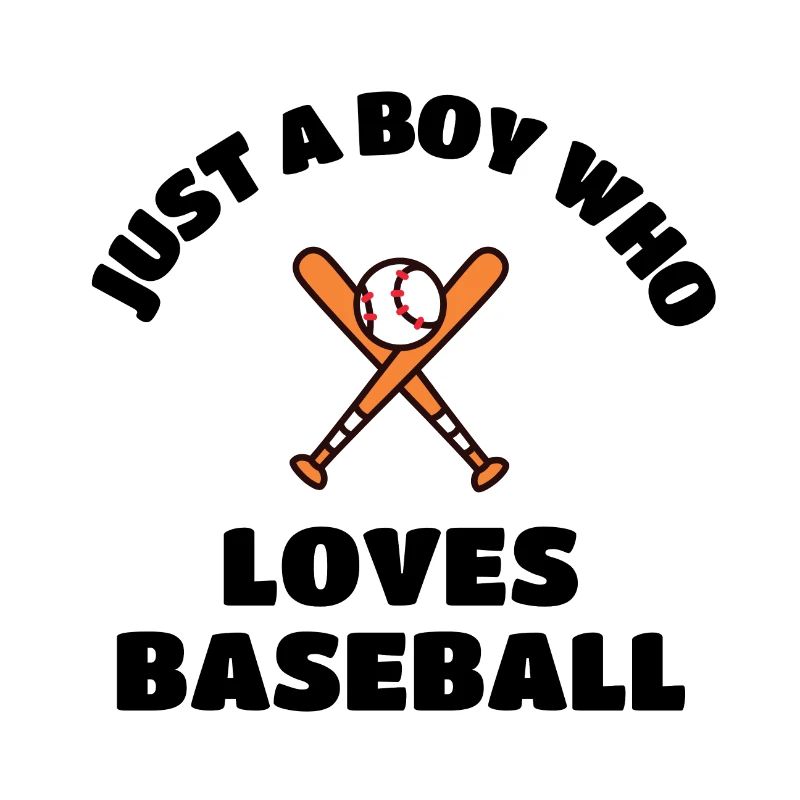 Nur ein Junge, der Baseball liebt