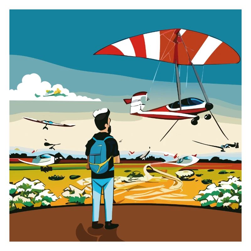 GuyWatchingPlanesThree