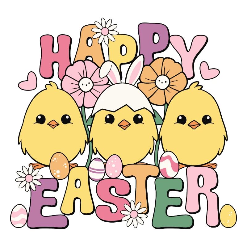 Happy Easter, Happy Easter, Easter Chicks, Easter Eggs