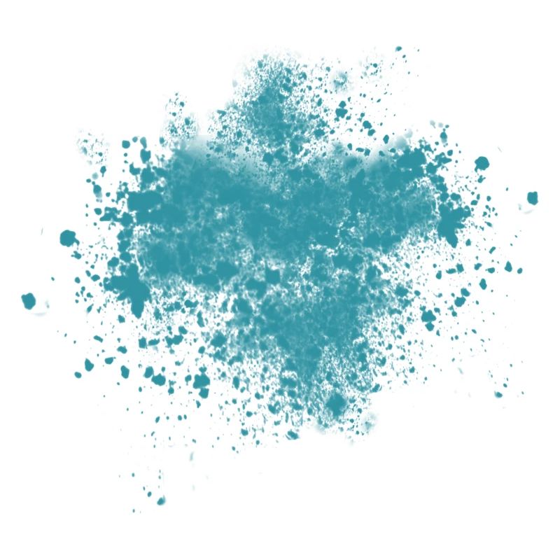 Éclaboussures de couleur en bleu