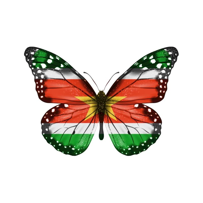Drapeau papillon du suriname