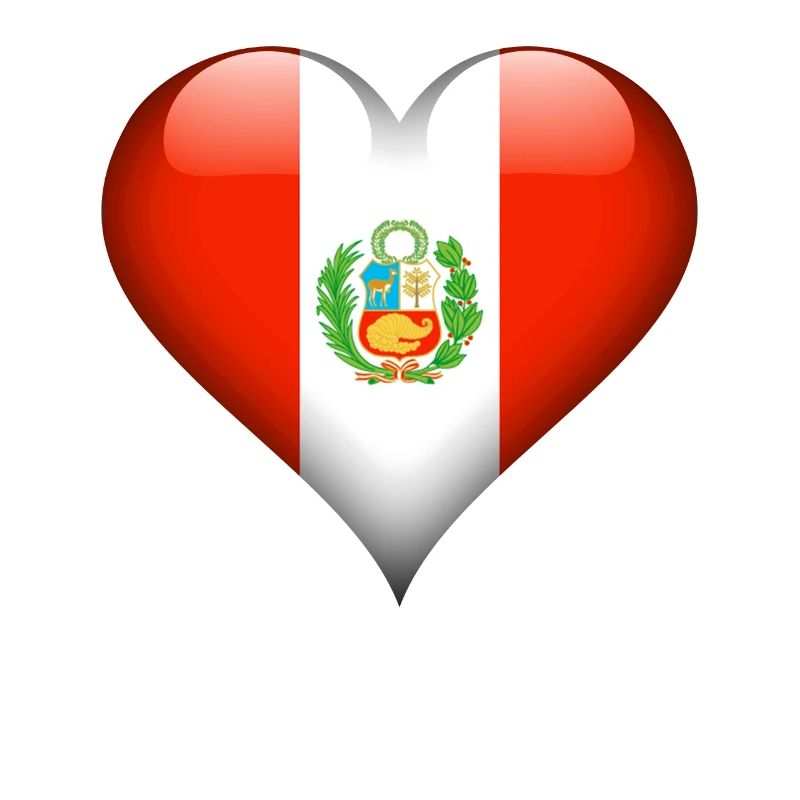 peruanische Herz-Peru-Flagge