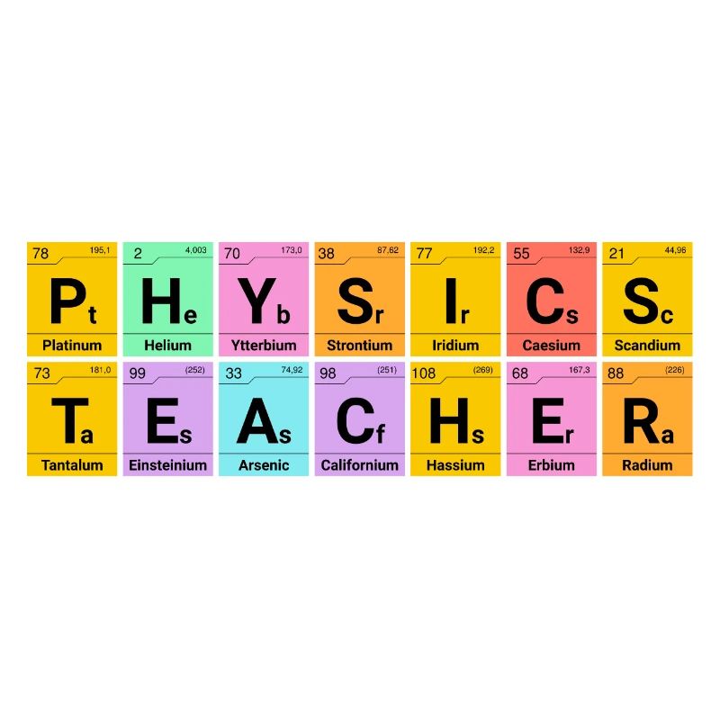 Physik Lehrer Chemische Elemente