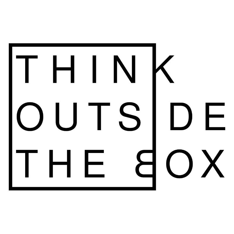 Think Outside The Box - Pensée créative Moderne