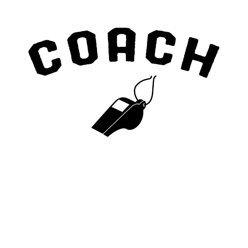 Trainer with Whistle Gift Idea Funny Coach