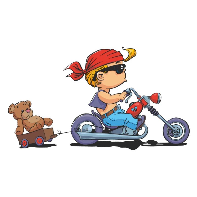 CD - Baby Biker mit Teddy Bär Anhänger - Kinder