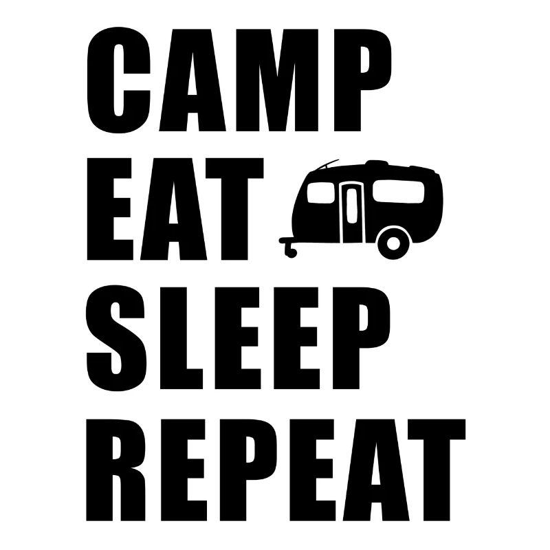 Camp Manger Dormir Répéter
