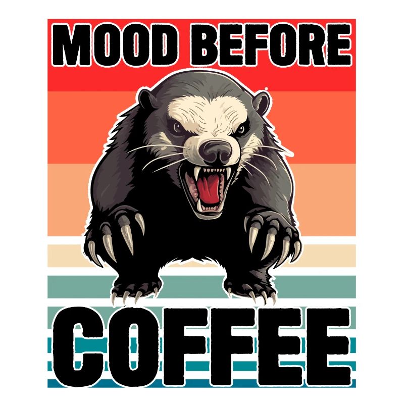 Honigdachsstimmung vor dem Kaffee