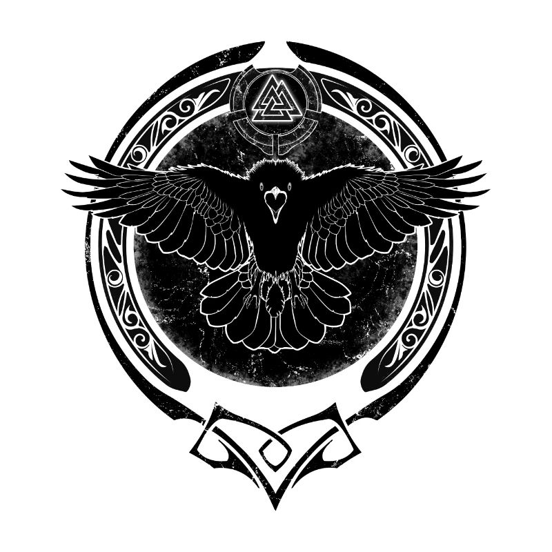Valknut raven