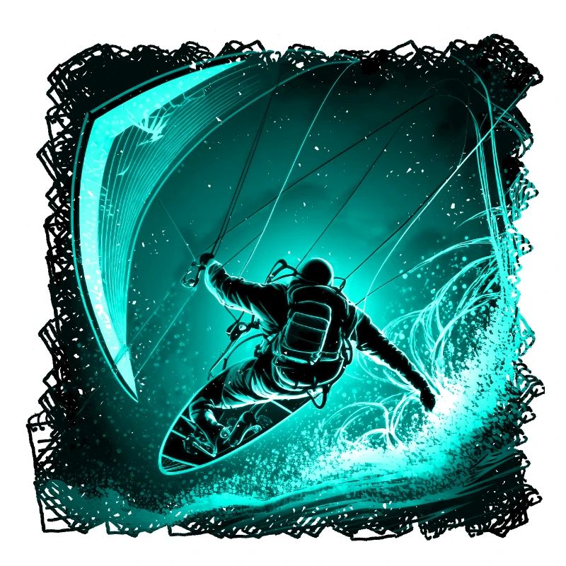 Le kitesurf demande de l’endurance et de l’habileté