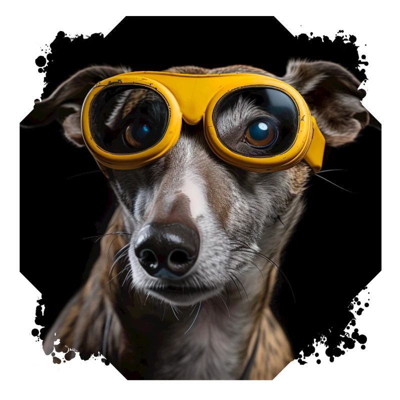 Hund mit Brille