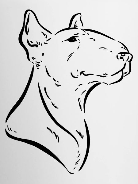 Bull terrier white customizable terrier