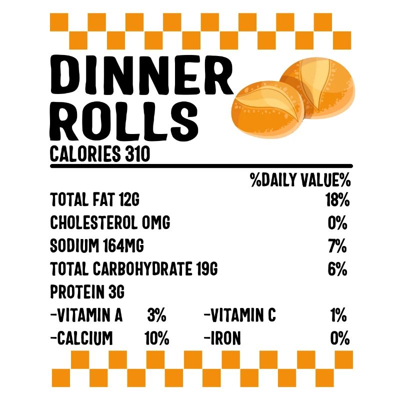 Thanksgiving Shirt, Dinner Rolls Nutritional