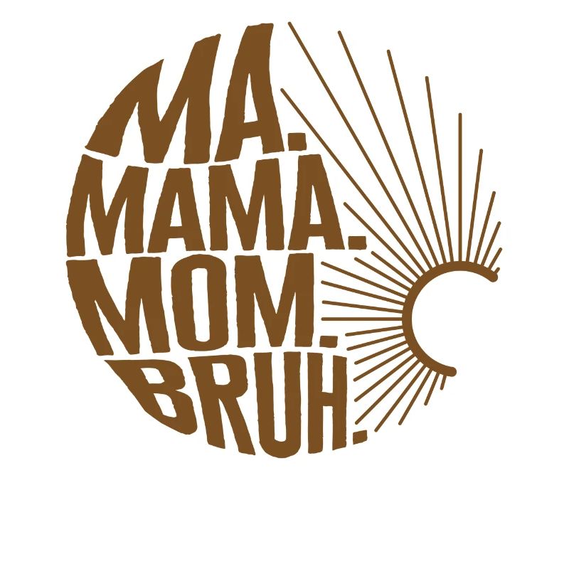 Chemise de mère, Ma Mama Maman Bruh Maternité Simple