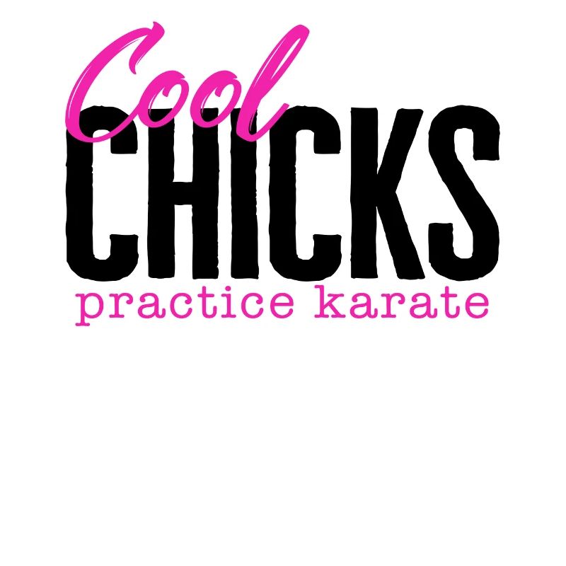Chemise de karaté, Cool Chicks pratique le tee de karaté,