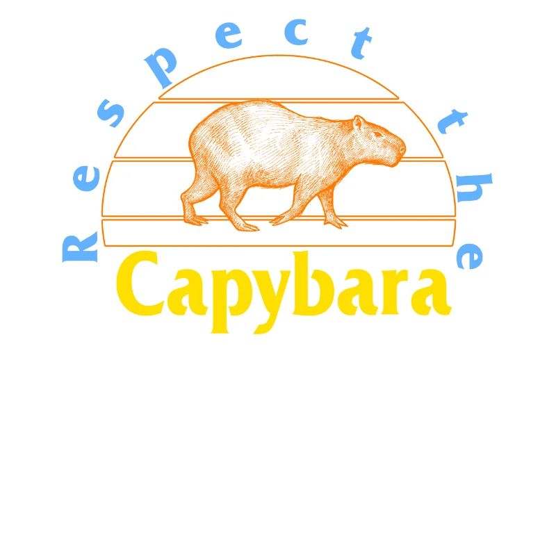 Chemise Capybara, Respect Le Capybara Mignon Rétro