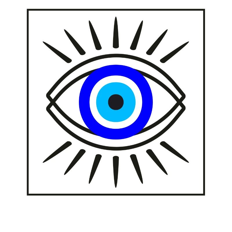 Griechisches Evil Eye Shirt, Der Evil Eye Fluch