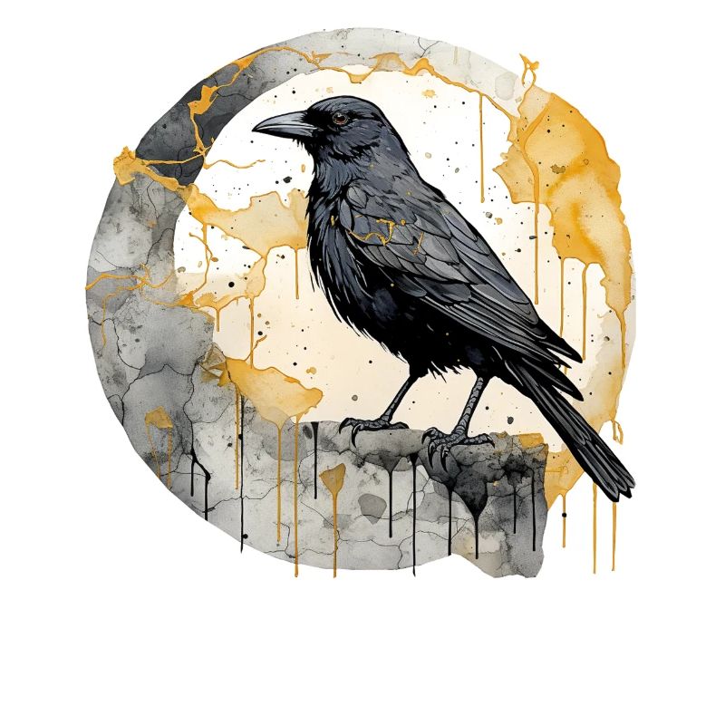 Imperfections de la force du corbeau Kintsugi