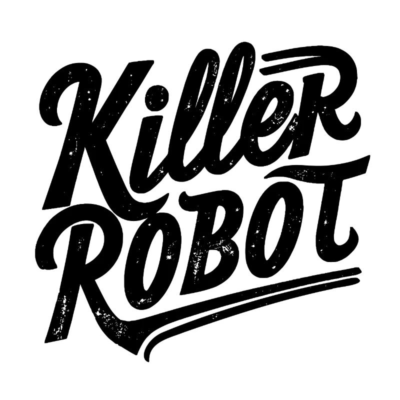 Killer robot - Robot tueur (black version)